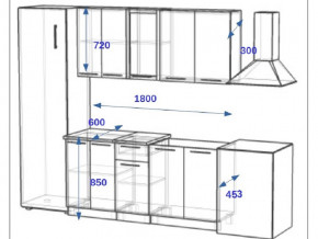 Кухонный гарнитур 10Р РоялВуд 1800 мм в Кыштыме - kyshtym.mebel74.com | фото 2