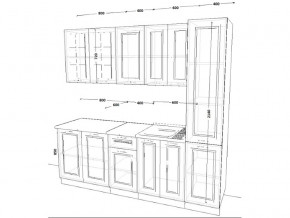 Кухонный гарнитур 12 Белый Вегас 2200 мм в Кыштыме - kyshtym.mebel74.com | фото 2