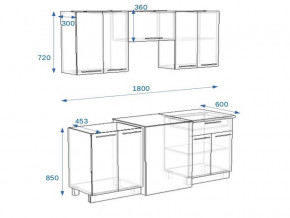 Кухонный гарнитур 1Р РоялВуд 1800 мм в Кыштыме - kyshtym.mebel74.com | фото 2