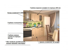 Кухонный гарнитур 2 Грецкий орех 1000 в Кыштыме - kyshtym.mebel74.com | фото 2