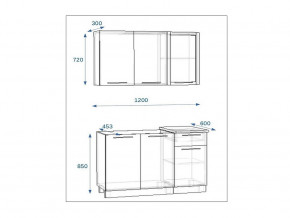 Кухонный гарнитур 3 Грецкий орех 1200 в Кыштыме - kyshtym.mebel74.com | фото 2