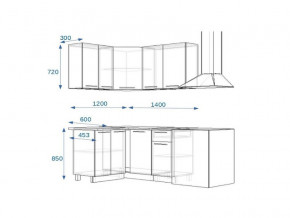 Кухонный гарнитур 3Р РоялВуд 1200*1400 мм в Кыштыме - kyshtym.mebel74.com | фото 2