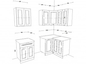 Кухонный гарнитур 8 Белый Вегас 1600х1200 мм в Кыштыме - kyshtym.mebel74.com | фото 2