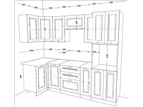 Кухонный гарнитур 9 Белый Вегас 1000х2500 мм в Кыштыме - kyshtym.mebel74.com | фото 2