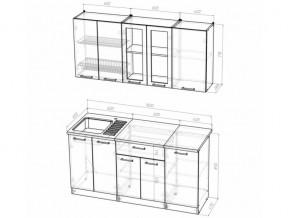 Кухонный гарнитур Алина стандарт 1600 мм в Кыштыме - kyshtym.mebel74.com | фото 5