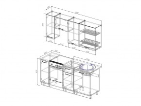 Кухонный гарнитур Антрацит 1800 в Кыштыме - kyshtym.mebel74.com | фото 3