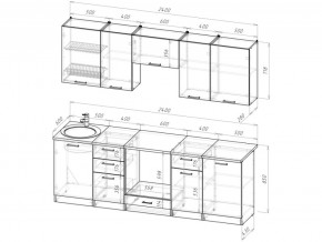 Кухонный гарнитур Антика базис 2400 мм в Кыштыме - kyshtym.mebel74.com | фото 3