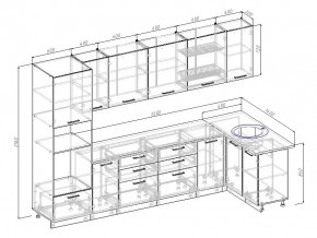 Кухонный гарнитур Бланка 3200х1400 в Кыштыме - kyshtym.mebel74.com | фото 2