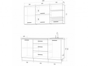 Кухонный гарнитур Флоренс Грин 1600 в Кыштыме - kyshtym.mebel74.com | фото 4