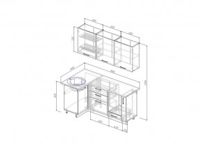 Кухонный гарнитур Крафт 1800х1000 в Кыштыме - kyshtym.mebel74.com | фото 2