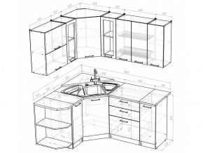 Кухонный гарнитур Кира оптима 1500х1800 мм в Кыштыме - kyshtym.mebel74.com | фото 5