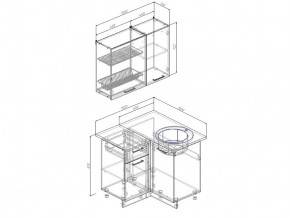 Кухонный гарнитур Лада 1000х1000 в Кыштыме - kyshtym.mebel74.com | фото 3