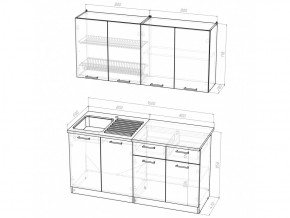 Кухонный гарнитур Лариса стандарт 2 1600 мм в Кыштыме - kyshtym.mebel74.com | фото 6