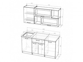 Кухонный гарнитур Лоретта стандарт 1600 мм в Кыштыме - kyshtym.mebel74.com | фото 7