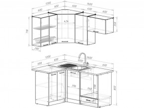 Кухонный гарнитур Лотос мега прайм 1200х1600 мм в Кыштыме - kyshtym.mebel74.com | фото 6