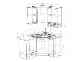 Кухонный гарнитур Лира литл 1500х1200 мм в Кыштыме - kyshtym.mebel74.com | фото 4