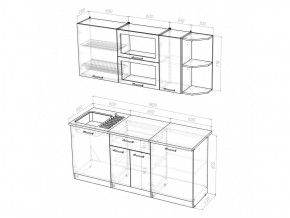 Кухонный гарнитур Лира макси 1800 мм в Кыштыме - kyshtym.mebel74.com | фото 5