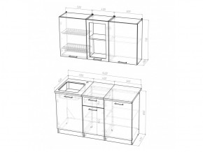 Кухонный гарнитур Ольга медиум 1 1400 мм в Кыштыме - kyshtym.mebel74.com | фото 5