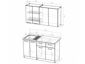 Кухонный гарнитур Ольга медиум 2 1400 мм в Кыштыме - kyshtym.mebel74.com | фото 5