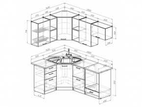 Кухонный гарнитур Ольга оптима 4 1400х2000 мм в Кыштыме - kyshtym.mebel74.com | фото 6