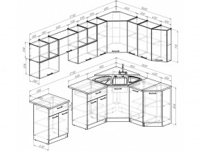 Кухонный гарнитур Ольга оптима 5 2700х1600 мм в Кыштыме - kyshtym.mebel74.com | фото 5