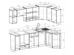 Кухонный гарнитур Ольга прайм 5 2300х1500 мм в Кыштыме - kyshtym.mebel74.com | фото 5