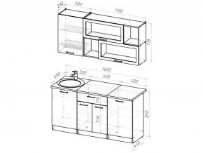 Кухонный гарнитур Паола стандарт 1600 мм в Кыштыме - kyshtym.mebel74.com | фото 6