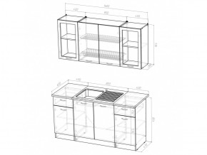 Кухонный гарнитур Сабрина стандарт 1600 мм в Кыштыме - kyshtym.mebel74.com | фото 5