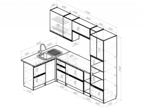 Кухонный гарнитур Симфония мега прайм 1500х2700 мм в Кыштыме - kyshtym.mebel74.com | фото 6