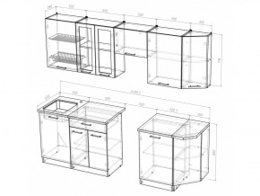 Кухонный гарнитур Симона базис 2400 мм в Кыштыме - kyshtym.mebel74.com | фото 3