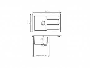 Мойка комбинированная Tolero twist TTS-760 Сафари 102 в Кыштыме - kyshtym.mebel74.com | фото 2