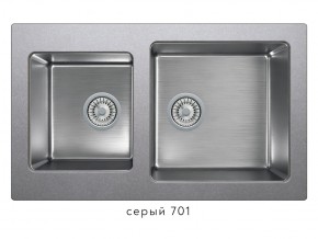 Мойка комбинированная Tolero twist TTS-840 Серый 701 в Кыштыме - kyshtym.mebel74.com | фото