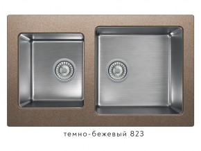 Мойка комбинированная Tolero twist TTS-840 Темно-бежевый 823 в Кыштыме - kyshtym.mebel74.com | фото