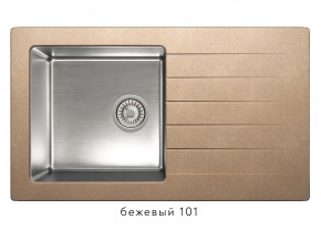 Мойка комбинированная Tolero twist TTS-860 Бежевый 101 в Кыштыме - kyshtym.mebel74.com | фото