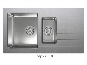 Мойка комбинированная Tolero twist TTS-890 Серый 701 в Кыштыме - kyshtym.mebel74.com | фото