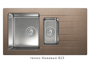 Мойка комбинированная Tolero twist TTS-890 Темно-бежевый 823 в Кыштыме - kyshtym.mebel74.com | фото