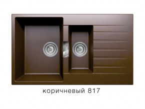 Мойка кварцевая Tolero Loft TL-860 Коричневый 817 в Кыштыме - kyshtym.mebel74.com | фото