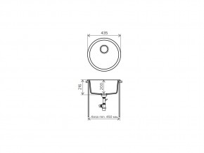 Мойка кварцевая Tolero R-104 Сафари 102 в Кыштыме - kyshtym.mebel74.com | фото 2