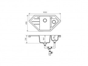 Мойка кварцевая Tolero R-114 Сафари 102 в Кыштыме - kyshtym.mebel74.com | фото 2