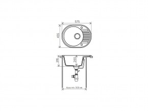 Мойка кварцевая Tolero R-122 Белый 923 в Кыштыме - kyshtym.mebel74.com | фото 2