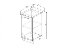 Н 40 Модуль нижний Без Столешницы МН 40 в Кыштыме - kyshtym.mebel74.com | фото