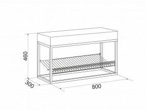 Обувница Крафт 1 в Кыштыме - kyshtym.mebel74.com | фото 2