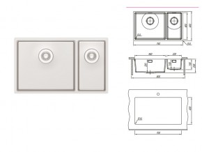 Подстольная мойка Оптима-HM 460/220.400.20.10 в Кыштыме - kyshtym.mebel74.com | фото 2