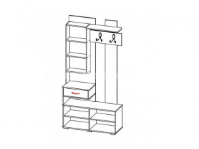 Прихожая с вешалкой БРЗ.10 Бриз в Кыштыме - kyshtym.mebel74.com | фото 2