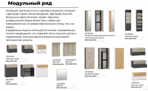 Прихожая Санти Белый/Дуб Крафт Золотой в Кыштыме - kyshtym.mebel74.com | фото 2