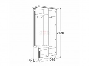 Прихожая Саша 16 в Кыштыме - kyshtym.mebel74.com | фото 2