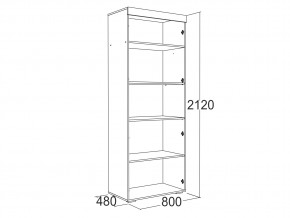 Шкаф 2-х дверный для белья Ольга 19 в Кыштыме - kyshtym.mebel74.com | фото 2