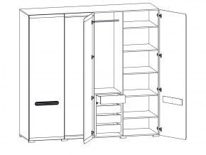 Шкаф 205-SZF2D2L/21/22 Ацтека белый в Кыштыме - kyshtym.mebel74.com | фото 2