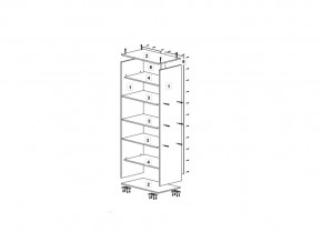 Шкаф 600 для одежды ДМ ТМК Дуб млечный-венге в Кыштыме - kyshtym.mebel74.com | фото 2