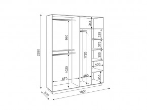 Шкаф четырехдверный с зеркалом М22 Тиффани в Кыштыме - kyshtym.mebel74.com | фото 2